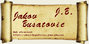 Jakov Bušatović vizit kartica